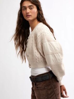 Free People We The Free Heritage Cardi Size L